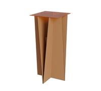 XLIHAWY Tavolino in Carta, Pieghevole Colonna Portaoggetti in Carta con Coperchio in Acrilico, Comodino Moderno per Soggiorno Camera da Letto Ufficio(48.5x48.5x100cm)