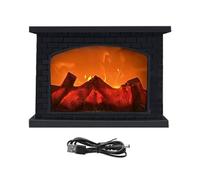 XLinterna De Chimenea | Lámpara De Fuego LED Portátil | Linterna Para Chimenea Con Carga USB, Funciona Con Pilas, Sin Llama, Para Salas De Estar Interiores, Mesa, Hogar, Jardín Al Aire Libre