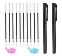 XLIUAX 2 penne magiche per la correzione della presa con 10 ricariche, penna magica riutilizzabile, penna magica per bambini con inchiostro che scompare, per esercizi magici