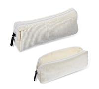 XLIUAX Astuccio in tessuto a corda, per ragazze, portapenne, portapenne, astuccio per la scuola, colore beige estetico, astuccio per la scuola, l'ufficio, beige., Astuccio