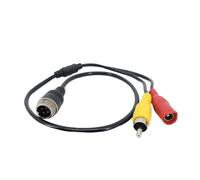 XLJP 1 pz/2 pz Aviation Testa M12 4Pin Maschio Femmina A BNC DC RCA MASCHIO FEMMINA Cavo di Estensione del Connettore Adattatore 35 cm Lungo for CCTV di Sicurezza Della Macchina Fotografica ( Color :
