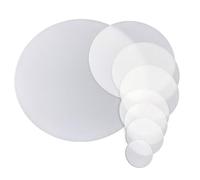 XLJP 1PC/5Pcs Plastic Flashlight Diffuser Lens LED Torch DIY Filter PC Lens White Color Cover Milky White Film Round Anti-glare Lamp Cover Dia 35mm- 50mm - 190mm (Color : 5 pieces, Size : 50mm)
