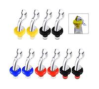 XLKJ 10 pezzi Tappo per Bottiglia di Vino,Tappo di Vino in Silicone Manuale Riutilizzabile per Forniture di Bevande e Vino