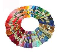 XLKJ 100 Colori Matassine Punto Croce,Ricamo Morbidi Filo da Ricamo Poliestere Punto Croce Kit 100% Cotone