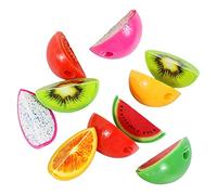 XLKJ 15 Pezzi Temperamatite Bambini,Matita di Frutta del Fumetto Articoli di Cancelleria Utilizzati in Uffici, Scuole, ECC