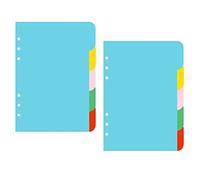 XLKJ 2 Pezzi Divisori a Schede,Divisori Tab Colori Carta Divisori Carta Paging a Colori Usato per Raccoglitori ad Anelli, ECC