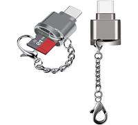 XLKJ 2 Pezzi Lettori Schede di Memoria Esterni ，Lettore di Schede di Memoria Adattatore Micro USB