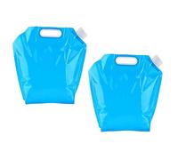 XLKJ 2 Pezzi Sacchetto di Acqua Pieghevole，Contenitori Pieghevoli per Acqua Pieghevole Sacchetto Campeggio Acqua