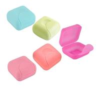 XLKJ 2 pezzi Scatola per Sapone Sigillata Portatile,Portasapone Contenitore di Colore con Coperchio per Esterno Viaggi Bagno