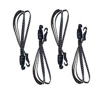 XLKJ 4 Pezzi Cinghia Elastica con Gancio,Corde Elastiche con Ganci Elastici Porta Pacchi Adatto per la Maggior Parte Delle Auto, Adatto per L'imballaggio e la Movimentazione