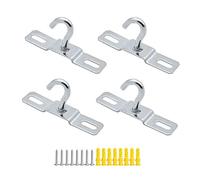 XLKJ 4 Pezzi Gancio a Soffitto,Ganci da Soffitto in Acciaio Inox Metallo Gancio per Soffitto