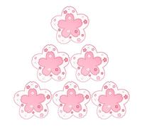 XLKJ 6 Pezzi Sottobicchiere con Fiori di Ciliegio,Sottobicchieri Sakura Adatto a Famiglie,Ristoranti,ECC