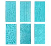 XLKJ 6 Pezzi Stampo per Fondente a Forma di Fiore in Plastica per Torte e Goffratura