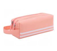 XLKJ Astuccio Portamatite,Astuccio Scuola di Grande,Astuccio per Penne a Doppia Custodia Organizzatore Borsa Cancelleria Stazionario,Rosa