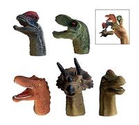 XLKJ Bambole da Dito,5 Pezzi Bambola Dito Dinosauro Articoli per Feste Regalo di Natale di Compleanno per Bambini e Adulti