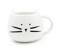 XLKJ Ceramica Carina Coppa,300 ml Tazza da caffè in Ceramica Boccale(Bianco)