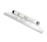 XLKJ Righello Parallelo,Righello Parallelo ad Angolo Righello Goniometro Righello Trasparente Multifunzionale，30 cm