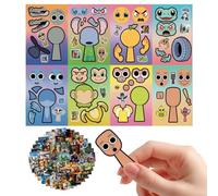 XLKTech Tralalero Tralalala, 88 pezzi di adesivi italiani rosso cervello, set di adesivi Tung Sahur per computer portatili, auto, fai da te, tatuaggi in vinile per feste di compleanno dei bambini