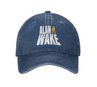XLLDAANC Alan in Wake The of II Game Berretto da Baseball Vintage Distressed Lavato Copricapo Uomo Donna attività All'aperto Cappelli cap Cotone, per Tutte Le Stagioni