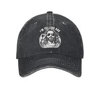 XLLDAANC Berretto da Baseball Funny Jesus Memes Che STO dicendo a papà Jesus Christian Trucker Hat Female Male Running Sunscreen Cappellini da Baseball in Cotone, per Tutte Le Stagioni