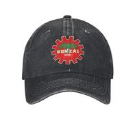 XLLDAANC Bonzai Records Techno Anime Berretto da Baseball Unisex Distressed Washed Caps Cappello Allenamenti all'aperto Cappellino da Sole Morbido Non Strutturato in Cotone, per Tutte Le Stagioni