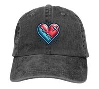 XLLDAANC Cappellini da Baseball rotti e feriti Berretto con Visiera Cuore ferito Cappelli Parasole per Uomo Donna Cotone, per Tutte Le Stagioni