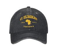 XLLDAANC Casual Mt. Kilimanjaro Tanzania Mountain Baseball cap Unisex Distressed Denim Lavato Copricapo Africa Outdoor Cappelli Regolabili cap Cotone, per Tutte Le Stagioni