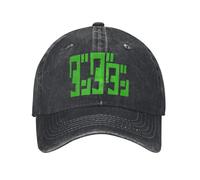 XLLDAANC Dan The dadan Logo Verde Stile Unisex Berretti da Baseball Carino Giapponese Anime Grafica Distressed Denim Cappelli cap Classico Esterno Estate Cotone, per Tutte Le Stagioni