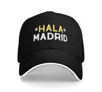 XLLDAANC Giallo Madrids Lettere Palla Piscina Partito Berretti da Baseball Donne Uomini Adulto Maschile Cappello da Golf da Spiaggia Berretto con Visiera Cotone, per Tutte Le Stagioni