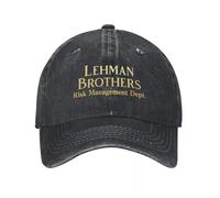 XLLDAANC Lehmans The of Brothers Investment Bank Risk Cappellini da Baseball Distressed Denim Washed Caps CappelloCotone, per Tutte Le Stagioni