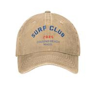 XLLDAANC L'Estate Ho trasformato in Berretti da Baseball Unisex Cousins Beach Surf Club 2025 Cappelli in Denim invecchiati Berretto da Sole Regolabile all'aperto in Cotone, per Tutte Le Stagioni