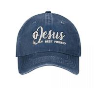 XLLDAANC Nuovo Classico Denim Gesù è Il Mio Migliore Amico Christias Berretto da Baseball Adulto Unisex Estate Autunno Snapback Cappello Cappelli in Cotone, per Tutte Le Stagioni
