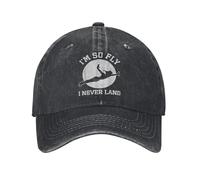 XLLDAANC Peter Pan So Fly Moon Silhouette Berretto da Baseball Unisex Cartoon Distressed Cotton Caps Cappello Outdoor Unstructured Soft Headwear Cotone, per Tutte Le Stagioni