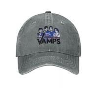 XLLDAANC Pop The Vamps Band Berretto da Baseball Classico Denim Invecchiato Tour Copricapo Stile Unisex Allenamenti all'aperto Cappello Morbido Non Strutturato Cotone, per Tutte Le Stagioni