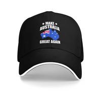 XLLDAANC Rendi l'Australia di Nuovo Grande Mappa Bandiera Festa in Piscina Berretti da Baseball Donna di Fascia Alta Cappello da Spiaggia Femminile Cappello Snapback Cappellino in Cotone