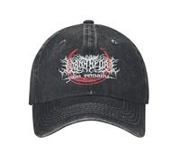 XLLDAANC Vintage Lorna Shore Deathcore Band Berretti da Baseball Uomo Donna Distressed Denim Lavato Copricapo Musica Outdoor Cappello Morbido Non Strutturato Cotone, per Tutte Le Stagioni