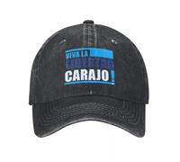 XLLDAANC Vintage Mileis Viva La Libertad Carajo Cappellini da Baseball Unisex Distressed Lavato Snapback Allenamenti All'aperto Cappello Regolabile in Cotone, per Tutte Le Stagioni