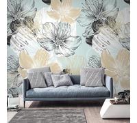XLMING Acquarello Floreale D'Epoca Dipinto A Mano 3D Carta da Parati Premium Aspetto Della Seta Studio Soggiorno Camera Letto Parete Divano Muro-250cm×170cm