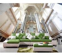 XLMING Arte Cubica Chiesa Nuziale Interna 3D Carta da Parati Premium Aspetto Della Seta Studio Soggiorno Camera Letto Parete Divano Muro-150cm×105cm