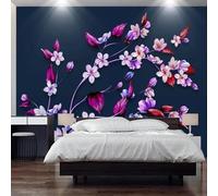 XLMING Arte Minimalista Tridimensionale Di Rami D'Albero E Foglie Di Fiori 3D Carta da Parati Premium Aspetto Della Seta Studio Soggiorno Camera Letto Parete Divano Muro-300cm×210cm
