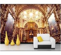 XLMING Arte Personalizzata Palazzo D'Oro Chiesa Architettura 3D Carta da Parati Premium Aspetto Della Seta Studio Soggiorno Camera Letto Parete Divano Muro-430cm×300cm