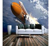 XLMING Astratto Cielo Vista Dall'Alto Navicella Spaziale Nuvole 3D Carta da Parati Tessuto in Seta Ufficio Sala Pranzo Divano Camera Soggiorno TV Sfondo Muro-250cm×170cm