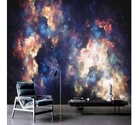 XLMING Astratto Creativo Colorato Nuvole Cielo Stellato 3D Carta da Parati Premium Aspetto Della Seta Studio Soggiorno Camera Letto Parete Divano Muro-350cm×256cm