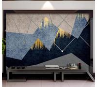 XLMING Astratto Geometrico Linee Vette Luce Carta Da Parati 3D Seta lusso Studio Sala Pranzo Divano Camera Per Mobili Letto Soggiorno Tv Muro-150cm×105cm