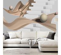 XLMING Atmosfera Drift Belt Passi Creativi 3D Carta Da Parati Seta Testurizzata Alta Qualità Soggiorno Divano Camera Letto Pranzo Casa Muro-250cm×170cm