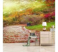 XLMING Bello Tridimensionale Autunno Bosco Foglie Cadute 3D Carta Da Parati Lusso Casa Soggiorno Divano Mobili Floreale Camera Letto TV Sfondo Muro-400cm×280cm