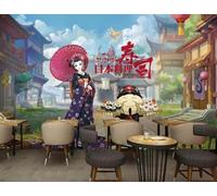 XLMING Cielo Blu Nuvole Bianche Architettura Persone Cibo Carta Da Parati 3D Seta lusso Studio Sala Pranzo Divano Camera Per Mobili Letto Soggiorno Tv Muro-250cm×170cm