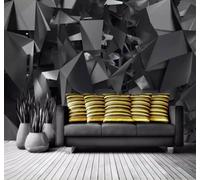 XLMING Creativo Originale Artistico Geometrico Spazio Esteso Frammenti 3D Carta da Parati Tessuto in Seta Ufficio Sala Pranzo Divano Camera Soggiorno TV Sfondo Muro-250cm×170cm