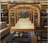 XLMING Creativo Tridimensionale Vintage Biblioteca Arte Carta Da Parati 3D Seta lusso Studio Sala Pranzo Divano Camera Per Mobili Letto Soggiorno Tv Muro-150cm×105cm