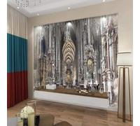 XLMING Disegnato A Mano Architettura Palazzo Arte Spazio Espanso Graffiti 3D Carta da Parati Tessuto in Seta Ufficio Sala Pranzo Divano Camera Soggiorno TV Sfondo Muro-300cm×210cm